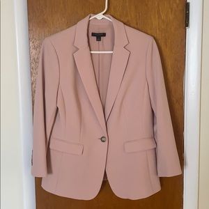 Ann Taylor One Button Blush Blazer